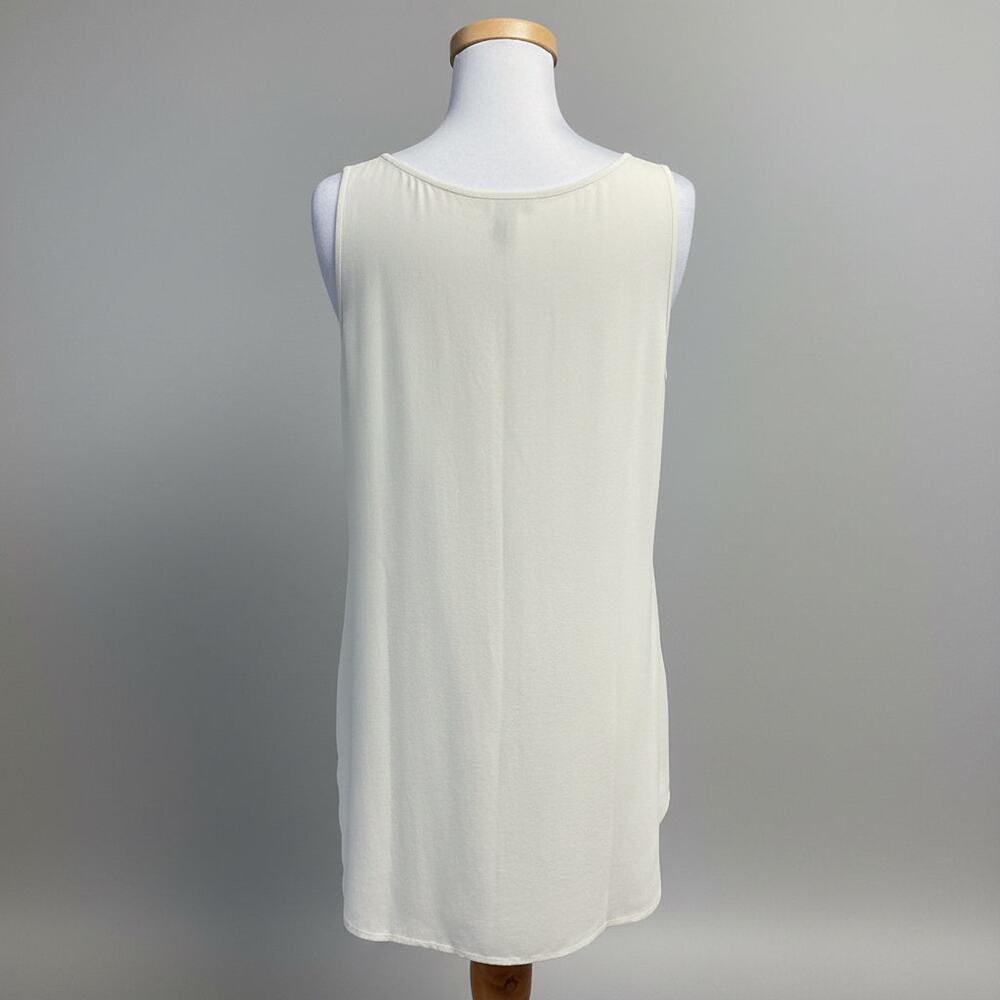 Eileen Fisher ivory silk tank, size M - Picture 2 of 2